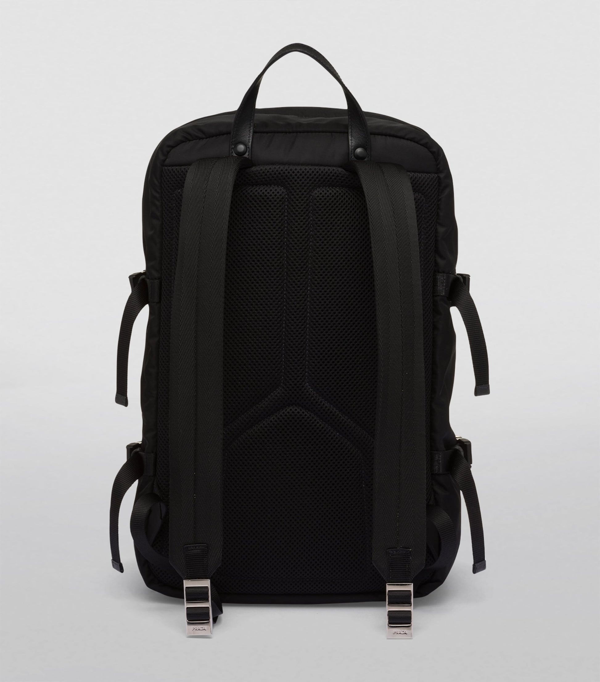 Re-Nylon and Leather Backpack