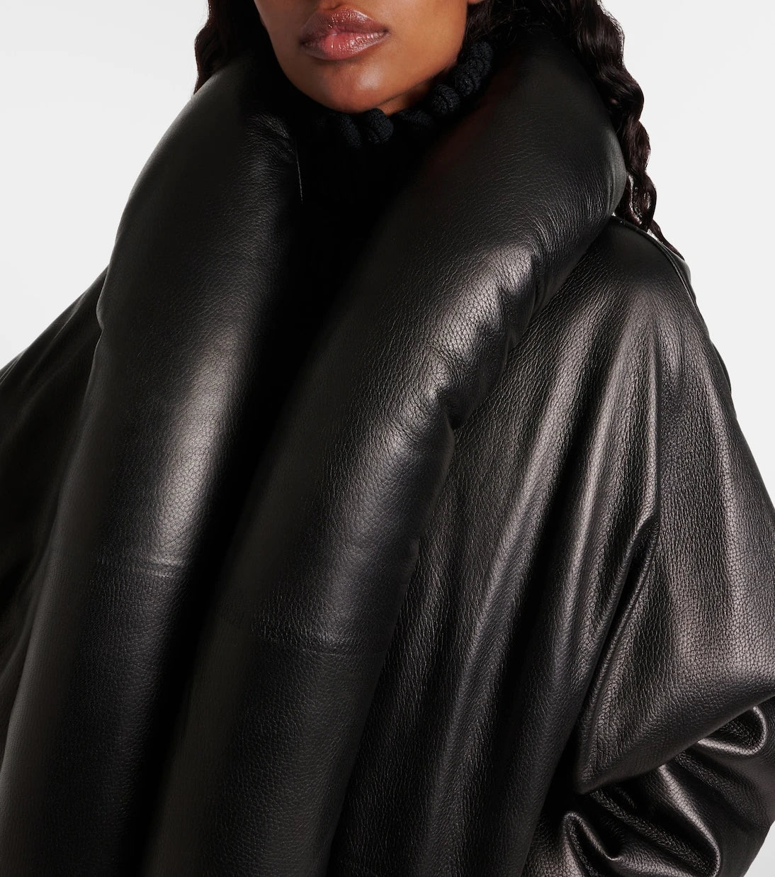 Alaïa - Leather bomber jacket