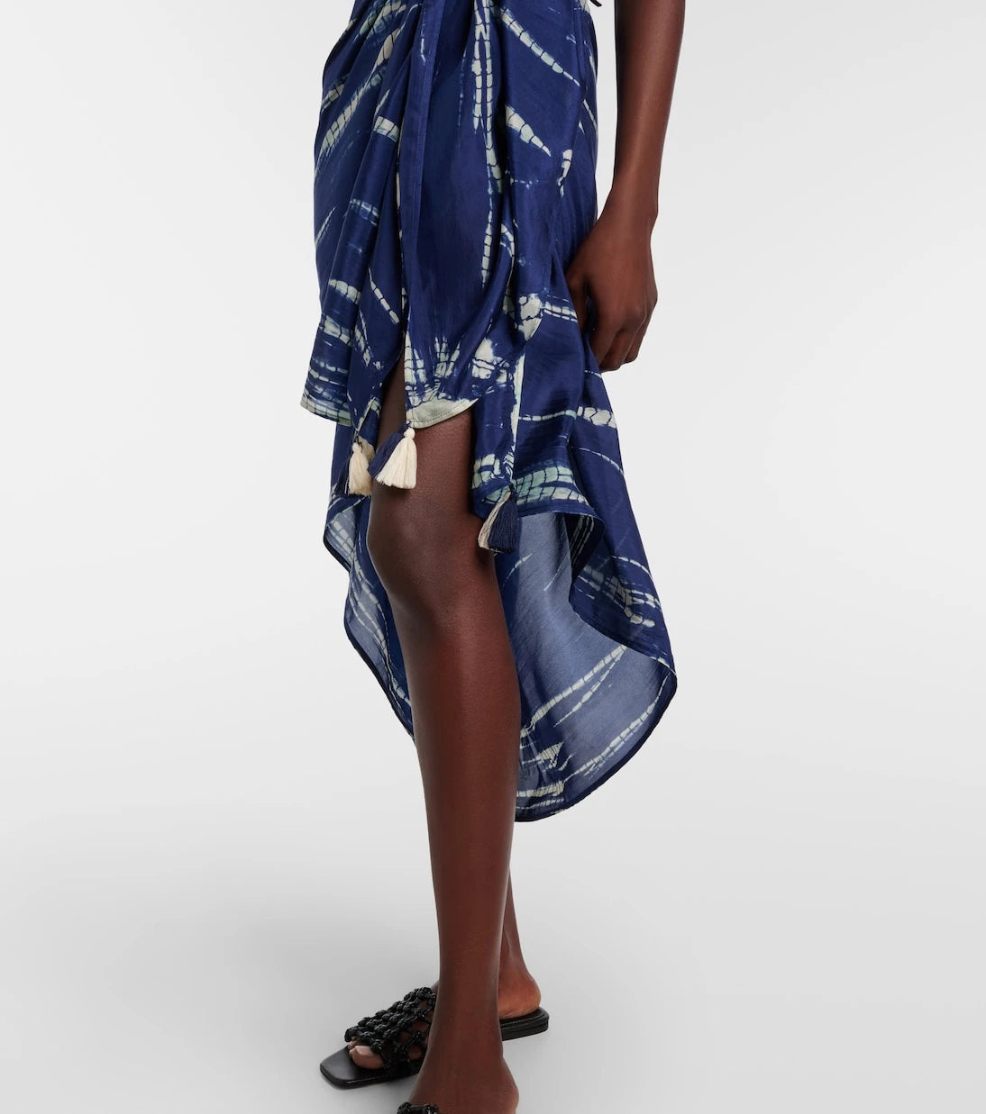 Anna Kosturova - Tie-dye silk beach cover-up