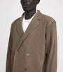 Homme Plissé Issey Miyake Beige Pleated Double-Breasted Jacket