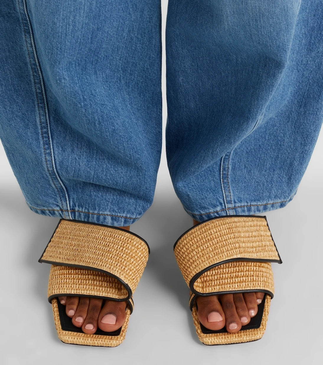Givenchy - Twisted Ribbon leather-trimmed sandals