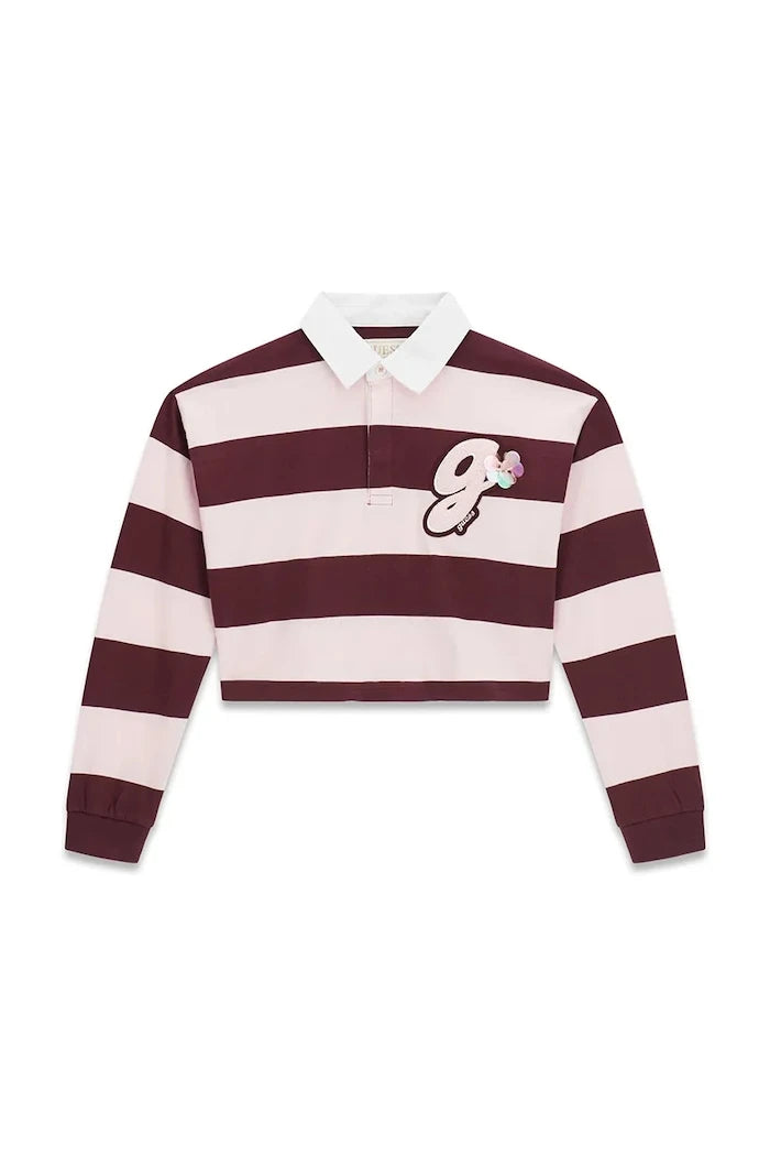 Guess çocuklar için pamuklu uzun kollu bluz