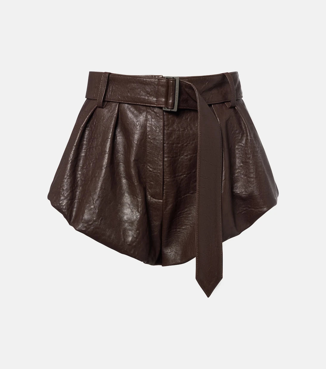 Magda Butrym - Belted leather shorts