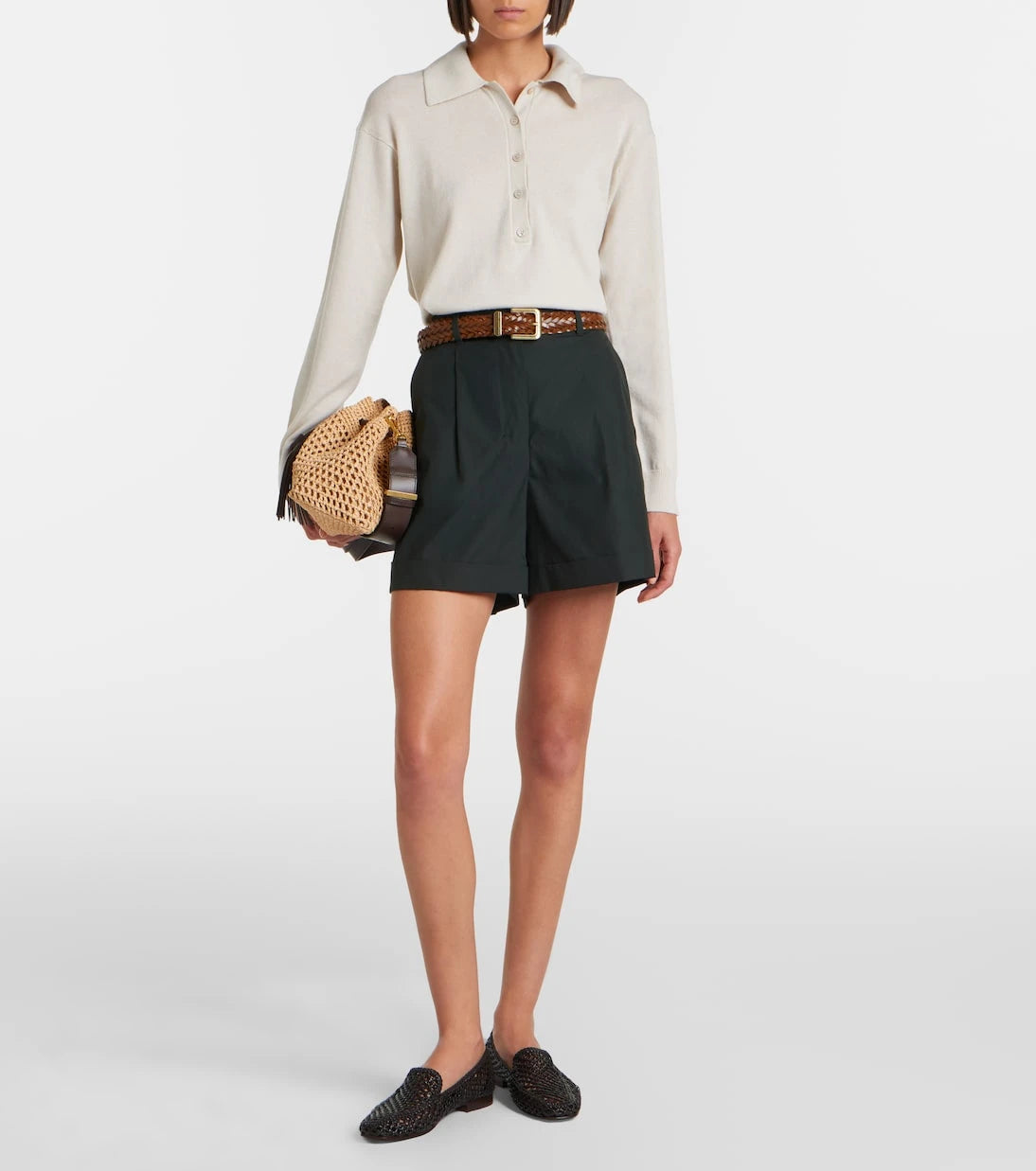'S Max Mara - Cotton poplin shorts