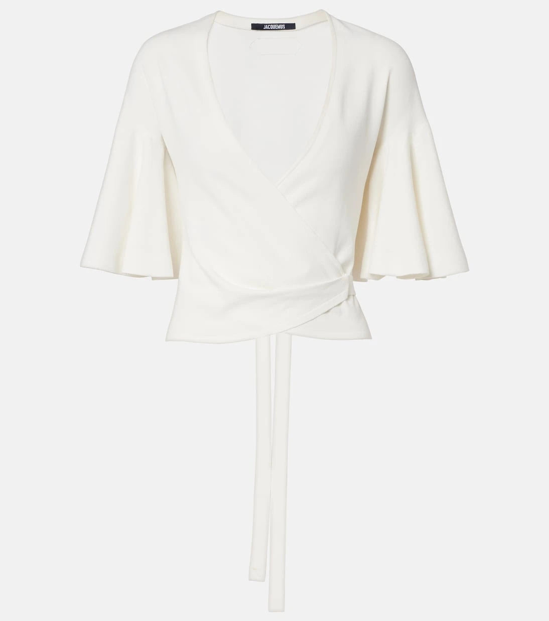 Jacquemus - Paysan knitted jersey wrap top