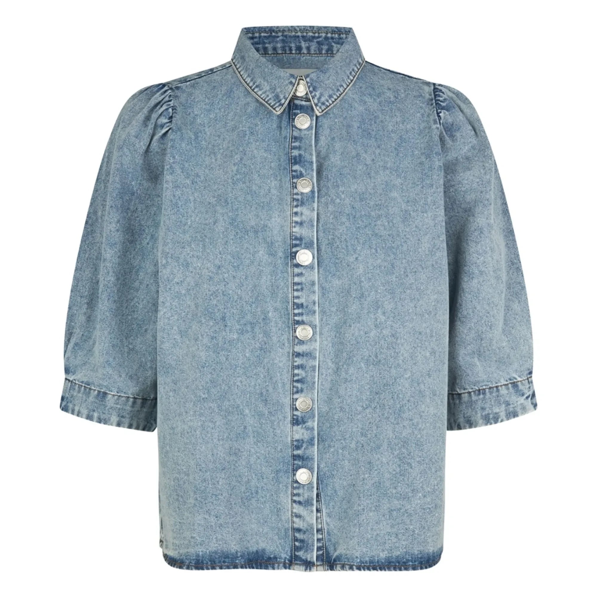 Lollys Laundry - Bono Denim shirt | Washed Blue