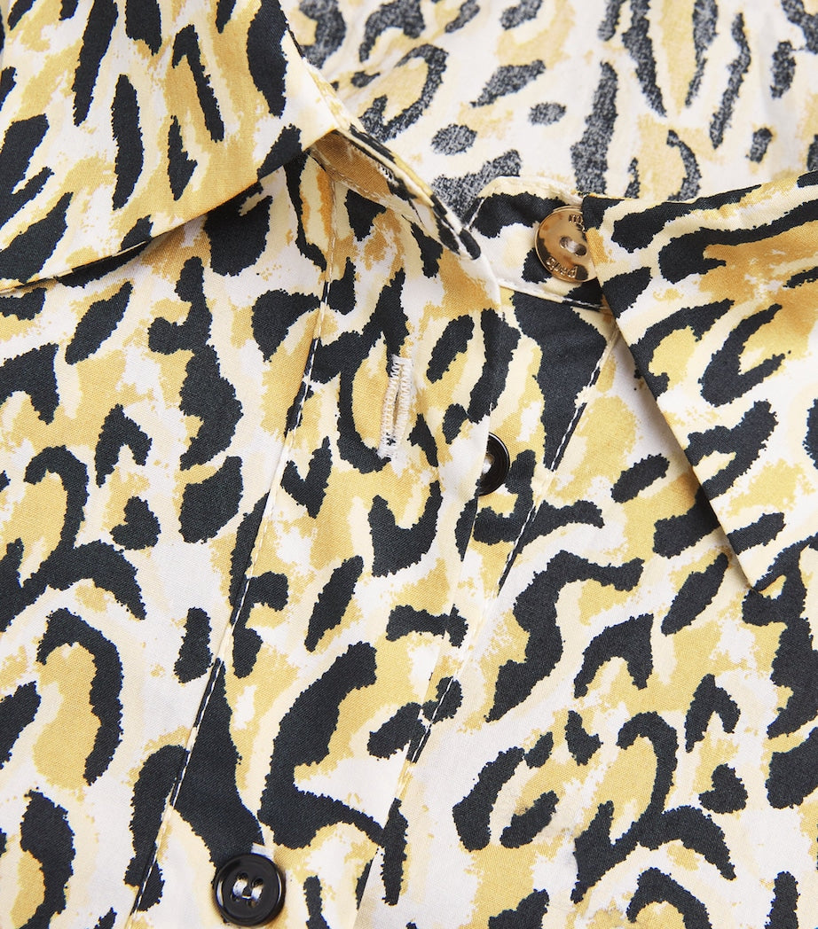 Leopard Print Midi Dress