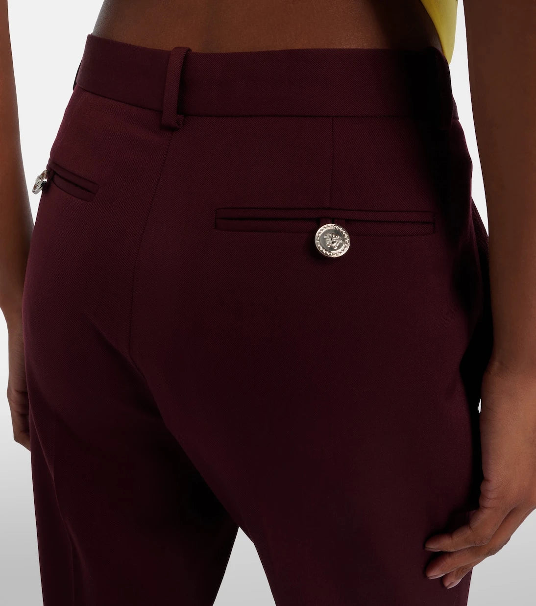 Versace - Wool flared pants