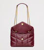 Red Toy Leather Puffer Shoulder Bag