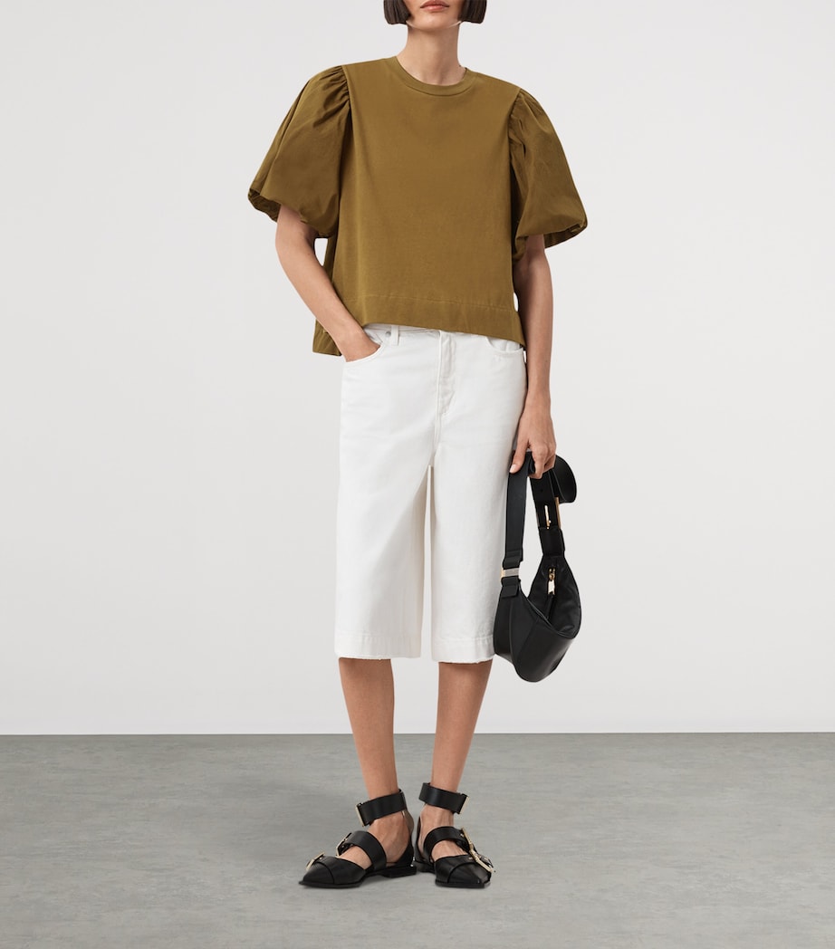 AllSaints Green Organic Cotton Jess T-Shirt