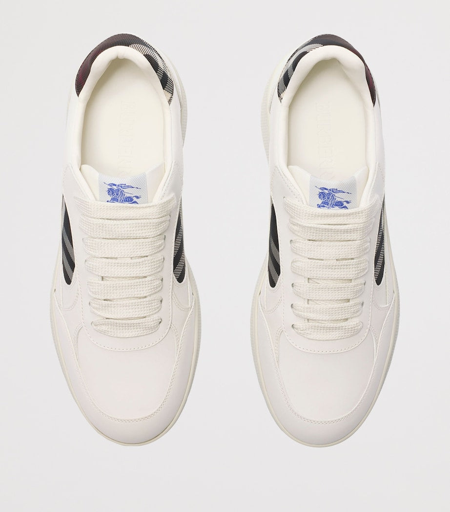 Leather Check Terrace Sneakers