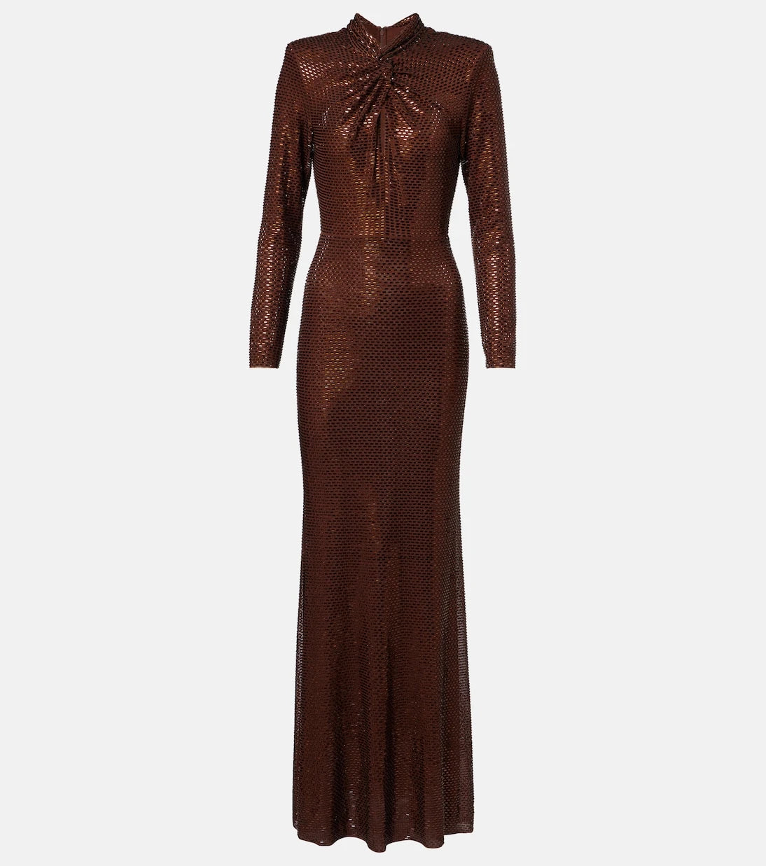 Self-Portrait - Embellished gathered gown