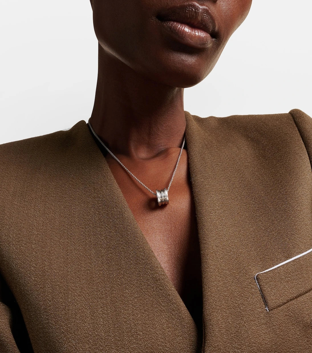 Bvlgari - B.zero1 18kt white gold pendant necklace