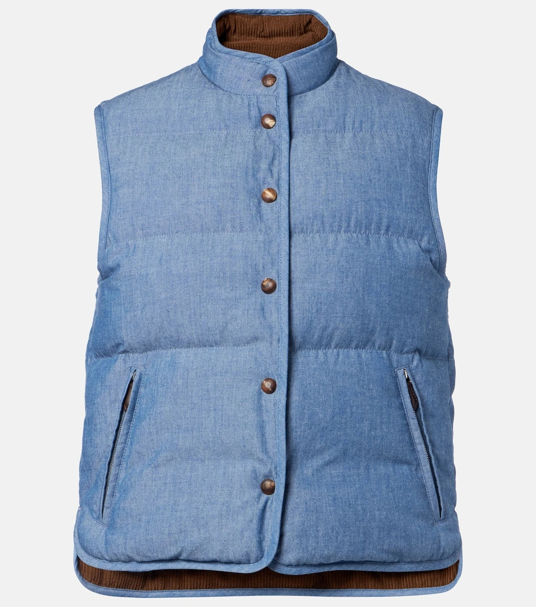 Loro Piana - Kris cotton chambray puffer jacket