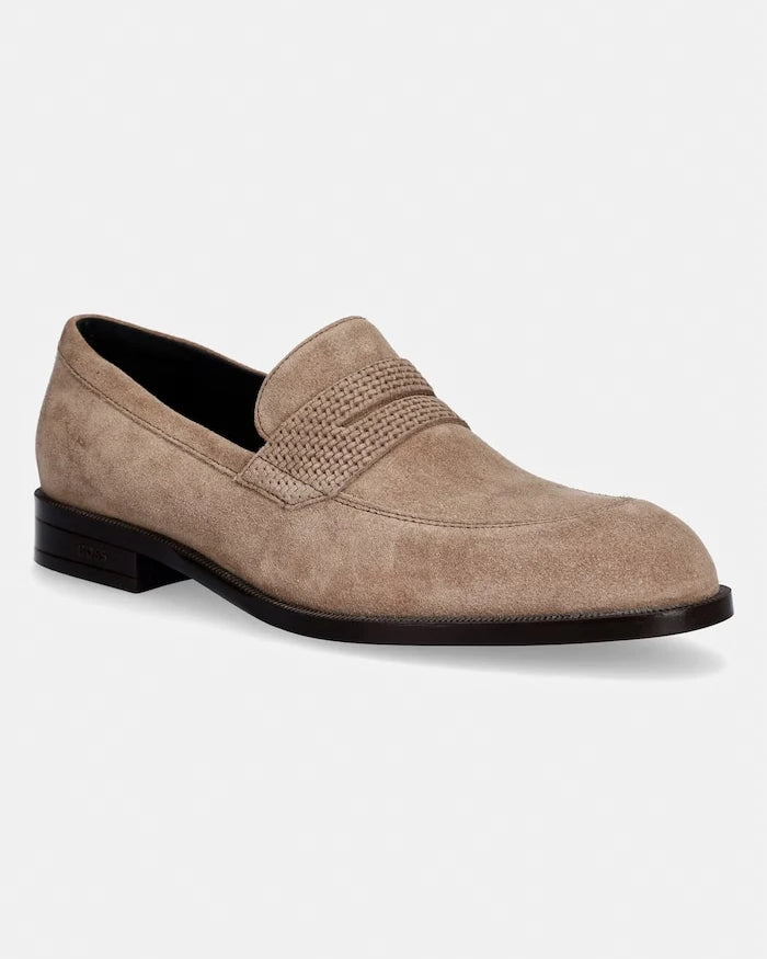 BOSS erkek süet mokasen Tayil