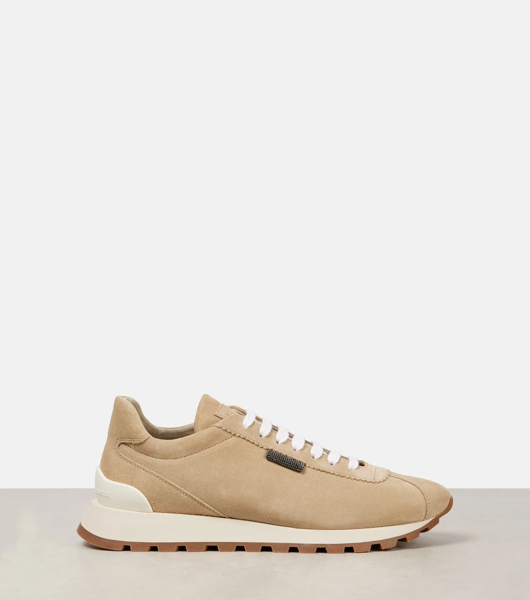 Brunello Cucinelli - Monili suede sneakers