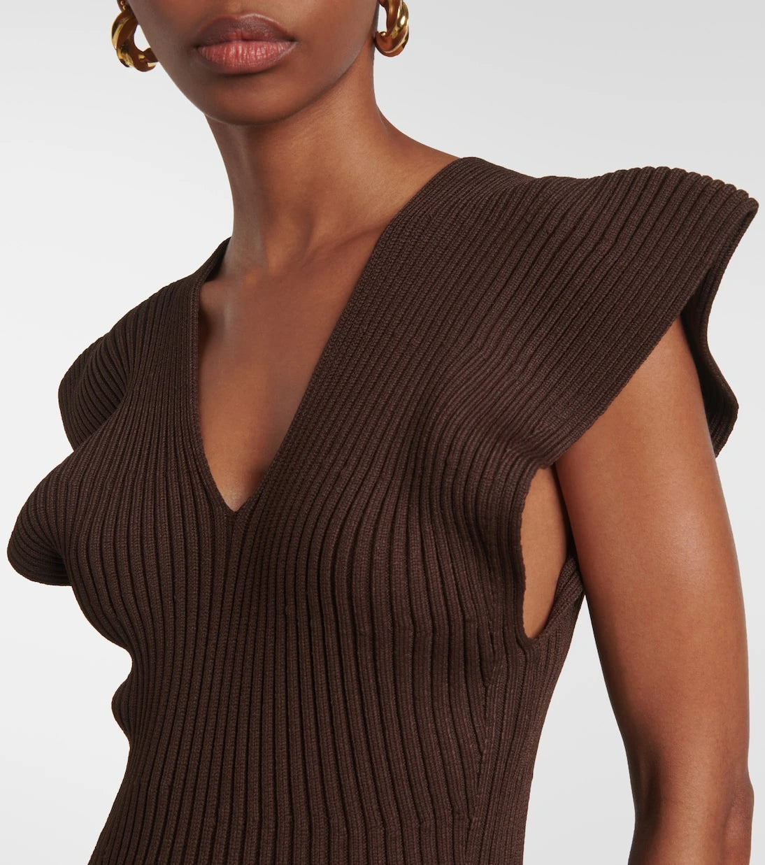 Altuzarra - Trey ruffled ribbed-knit gown