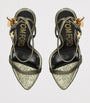 TOM FORD Gold Leather Padlock Sandals 105
