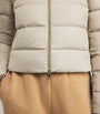 Moncler Beige Wool-Trim Mauvezin Puffer Jacket