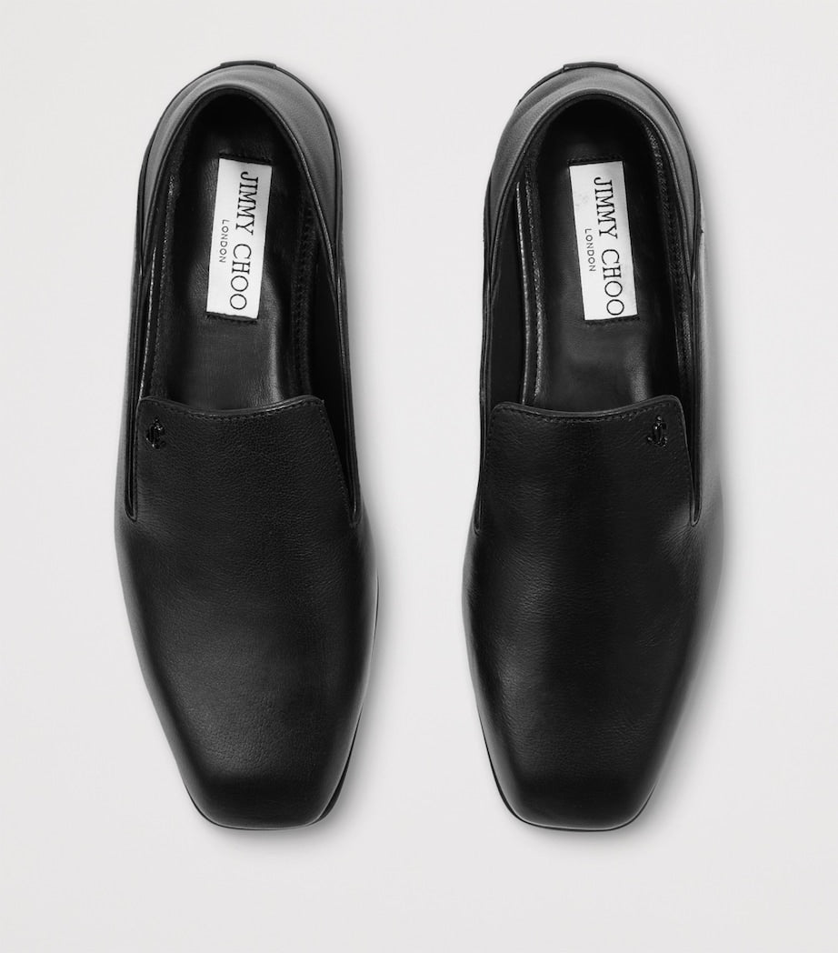 Eliot Calfskin Slippers BLACK