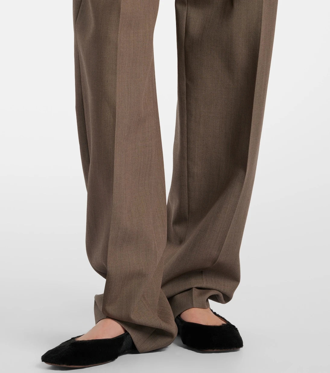 The Row - Bryce wool and silk straight pants