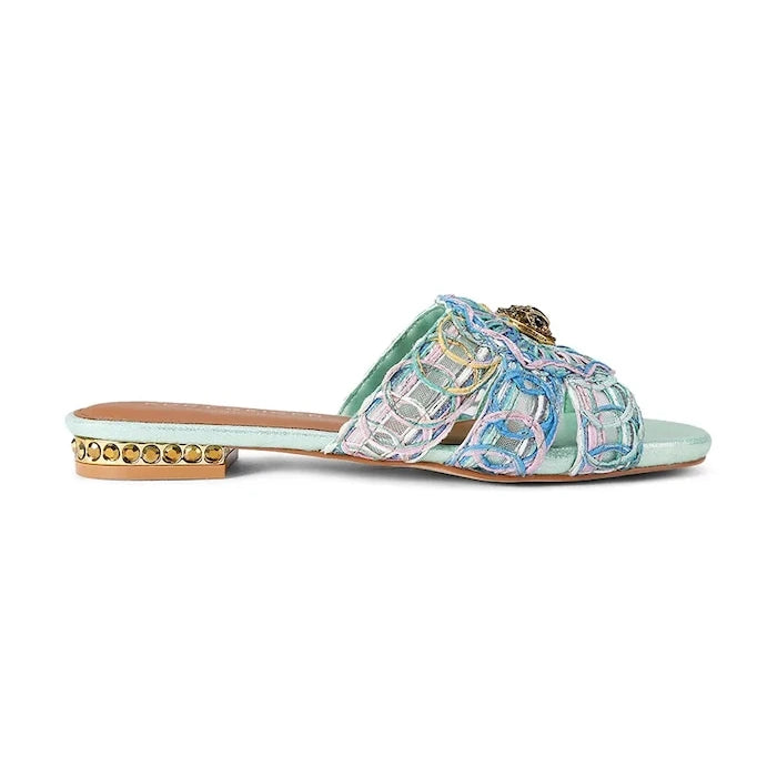 Kurt Geiger London чехли дамски Chelsea Woven Flat Sdl