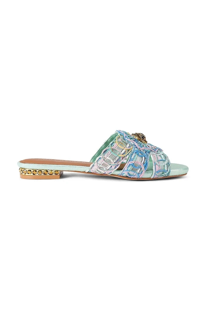 Kurt Geiger London чехли дамски Chelsea Woven Flat Sdl