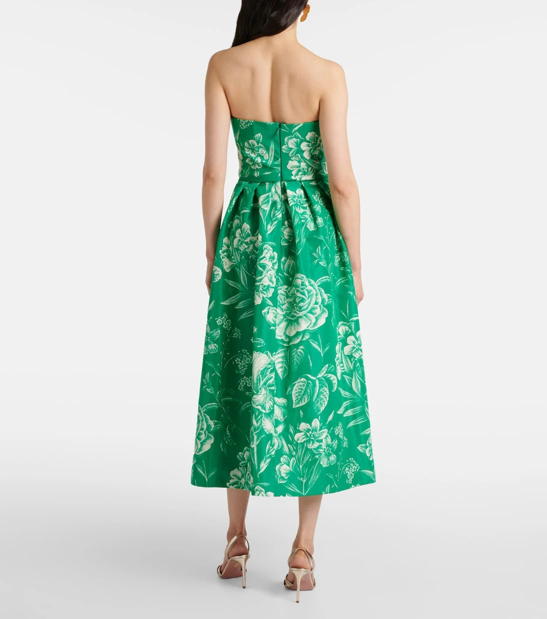 Monique Lhuillier - Strapless silk gown