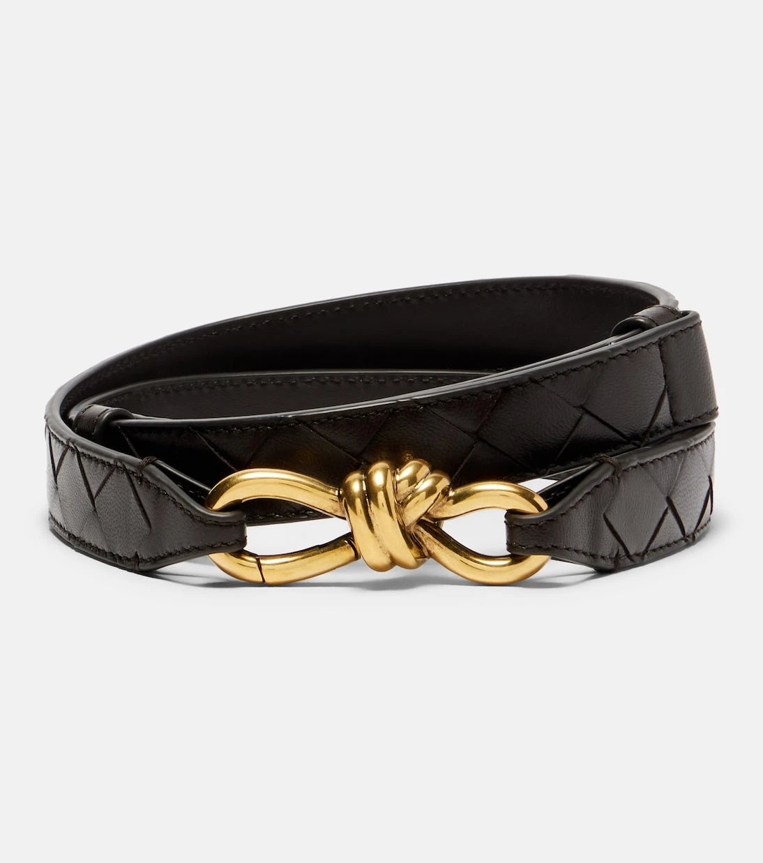 Bottega Veneta - Knot Intrecciato leather belt
