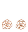 Rose Gold and Diamond Rose Earrings