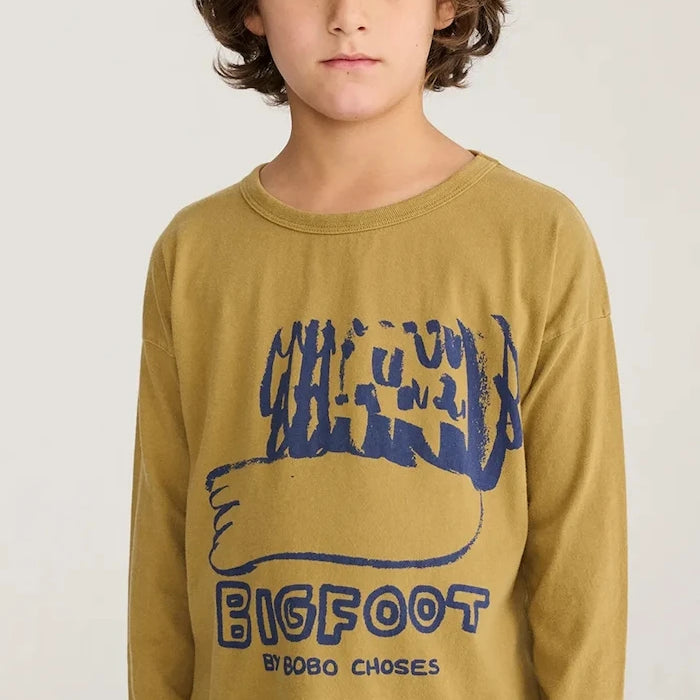 Bobo Choses çocuklar için uzun kollu pamuklu bluz Bigfoot