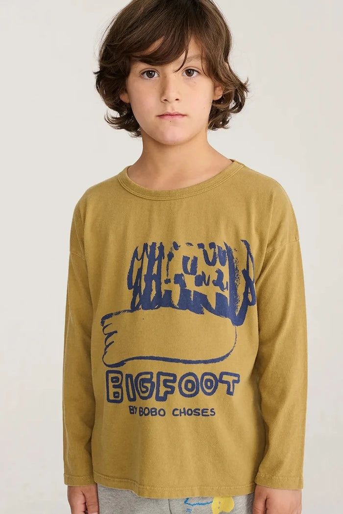 Bobo Choses çocuklar için uzun kollu pamuklu bluz Bigfoot