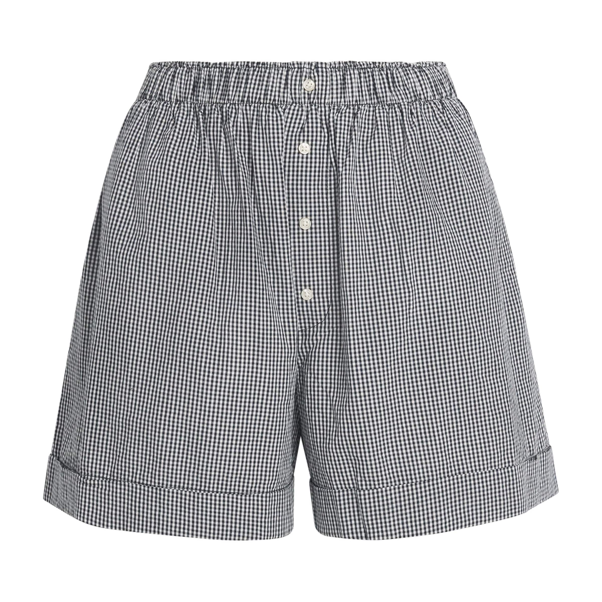 The Great. Multi Cotton Gingham The Boxer Shorts