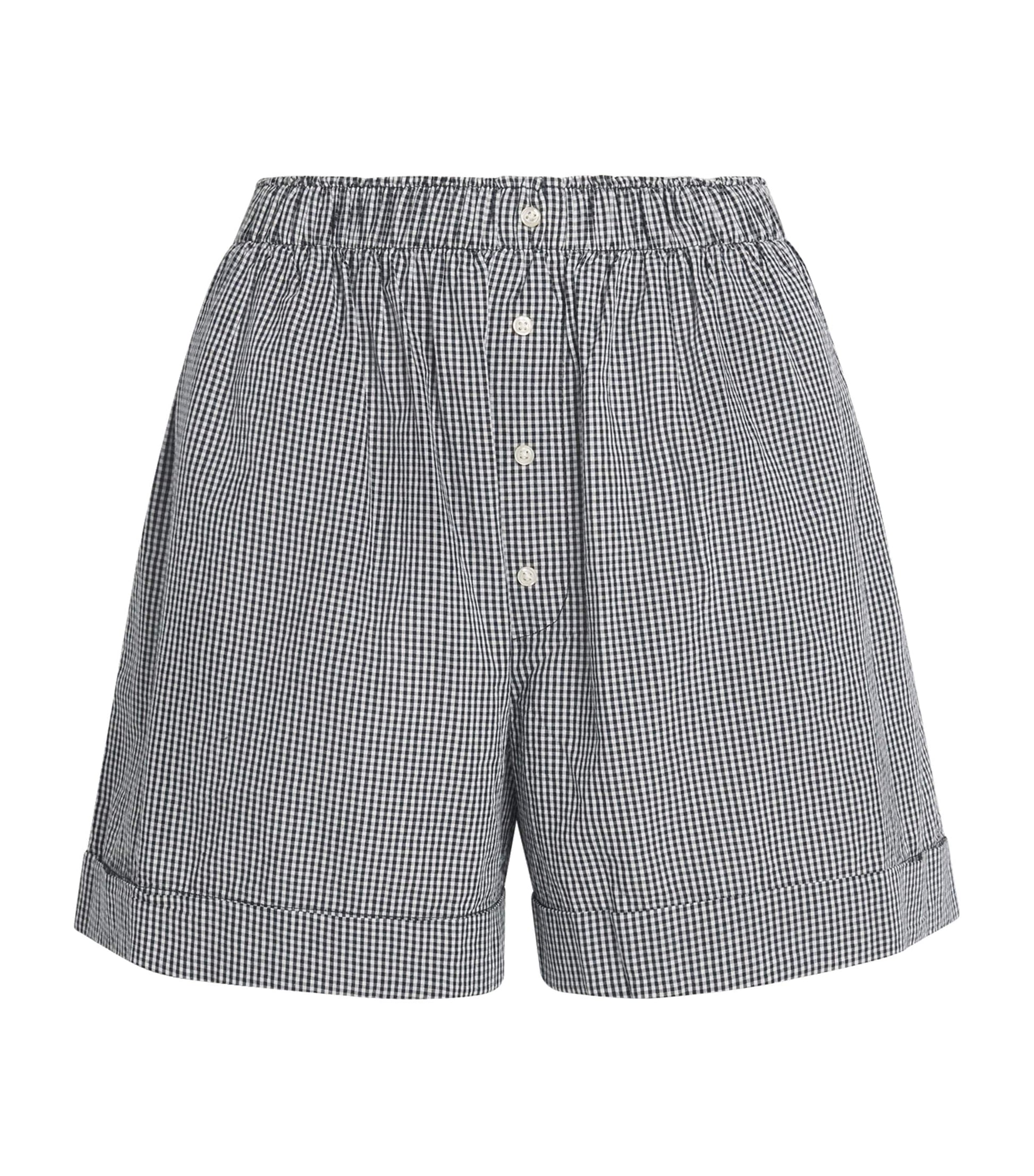 The Great. Multi Cotton Gingham The Boxer Shorts