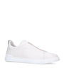 Zegna Leather Triple Stitch Sneakers
