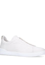 Zegna Leather Triple Stitch Sneakers