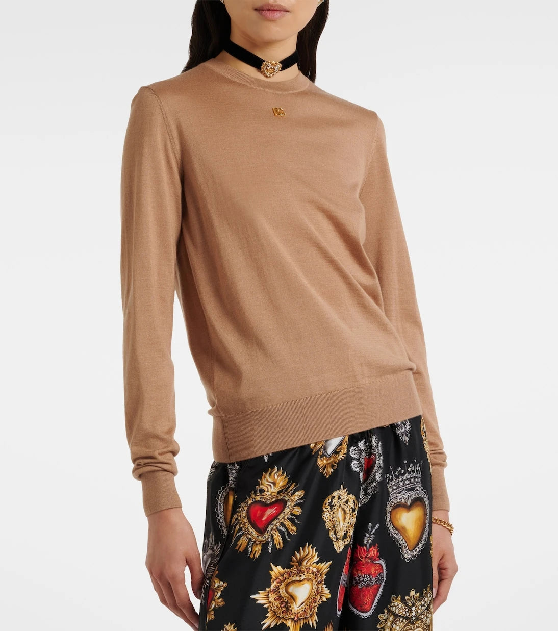 Dolce&Gabbana - كنزة صوف وكشمير DG