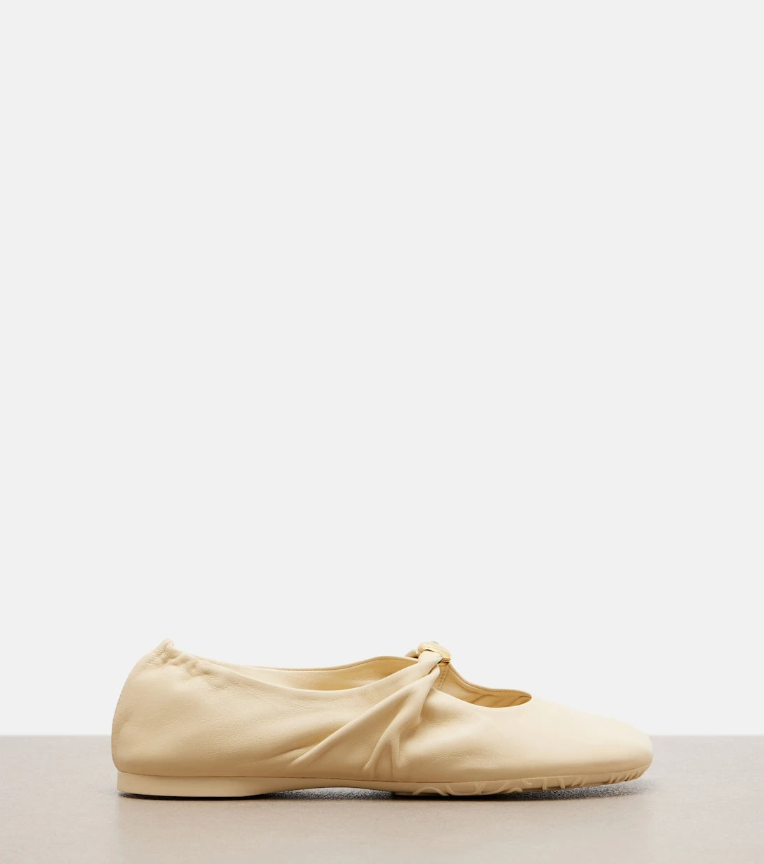 Loewe - Pebble Soft leather Mary Jane flats