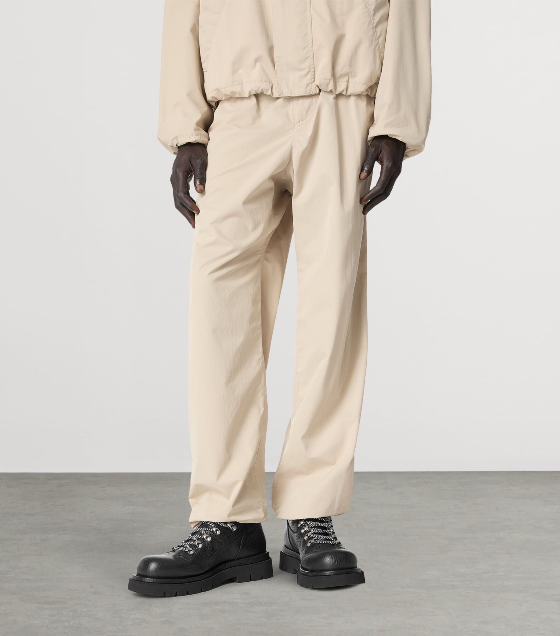 Leather Lace-Up Boots