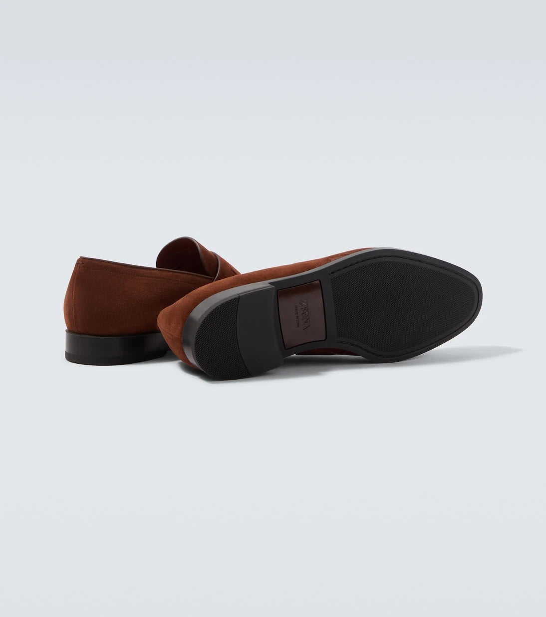 Zegna - حذاء لوفر بيني من الشمواه