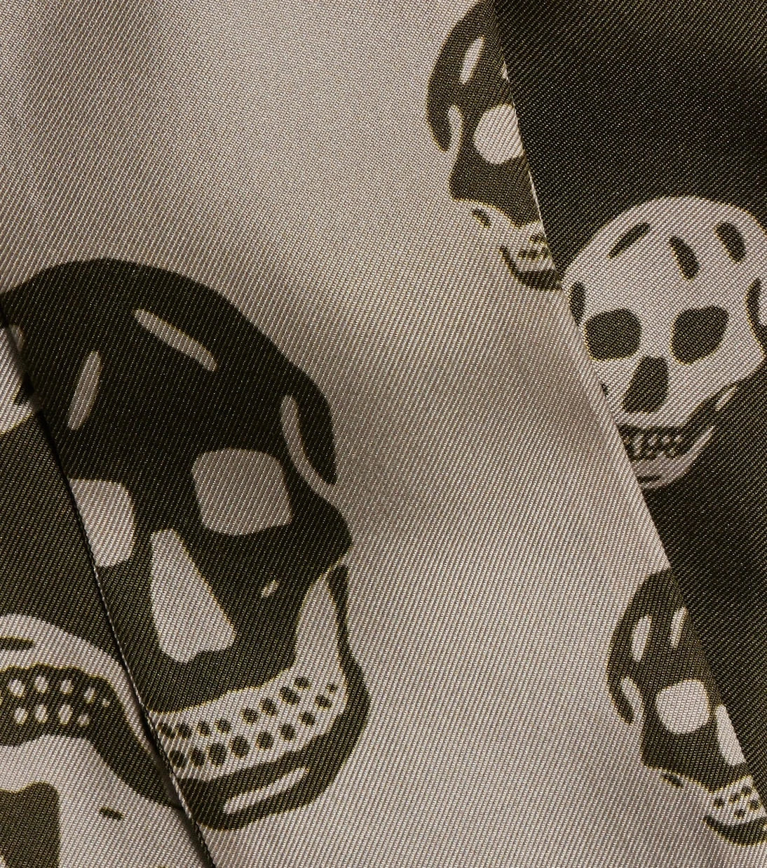 McQueen - Skull silk twill scarf