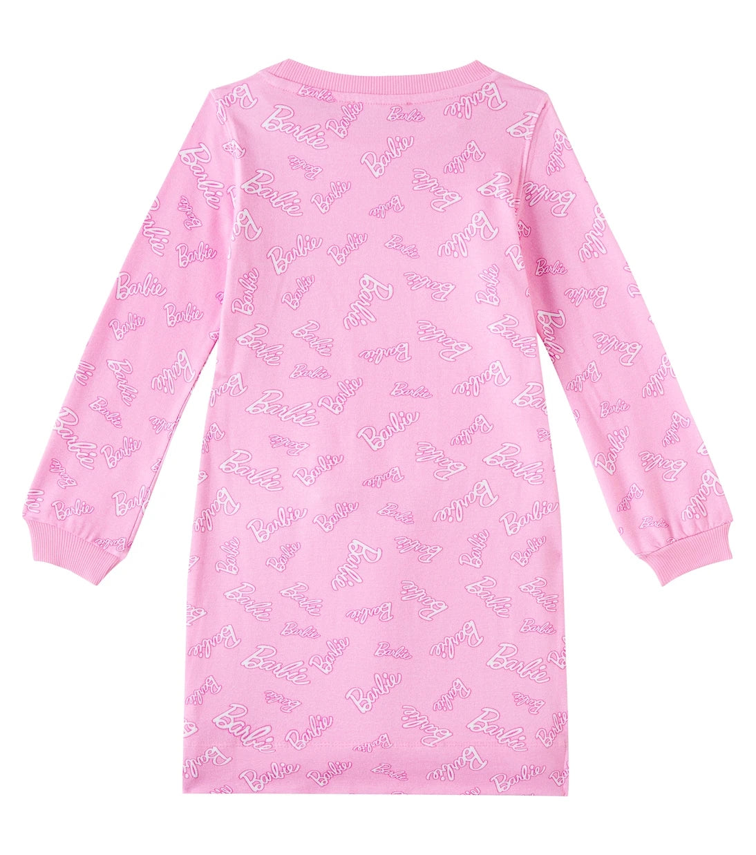 Monnalisa - x Barbie® printed cotton-blend jersey dress