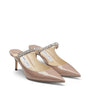 Jimmy Choo Pink Bing 65 Leather Mules