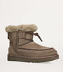 UGG Brown Suede Classic Mini Alpine Boots