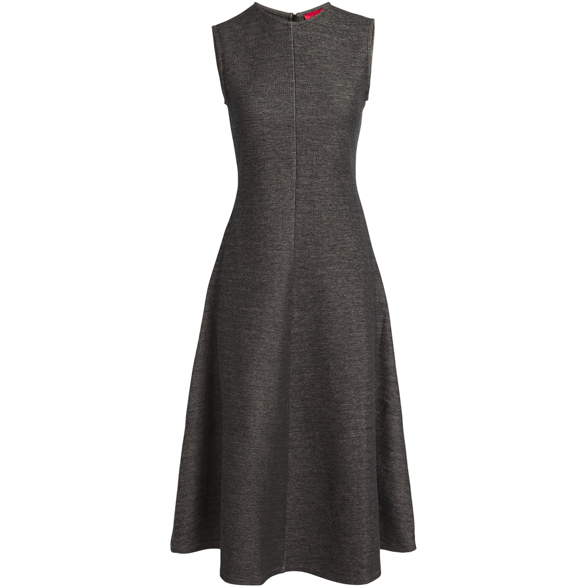 MAX&Co. Grey Stretch Cotton Jersey Midi Dress