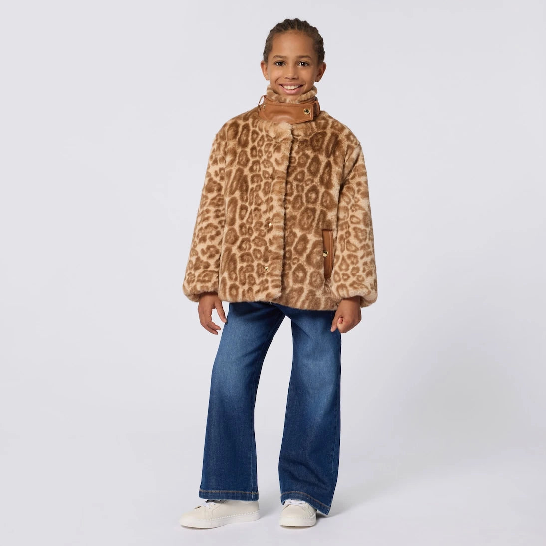 Chloé Kids - Leopar desenli ceket