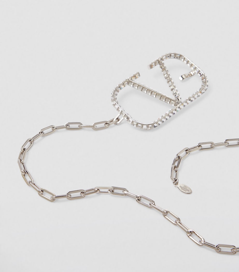 Valentino Garavani Metallic VLogo Signature Chain Belt