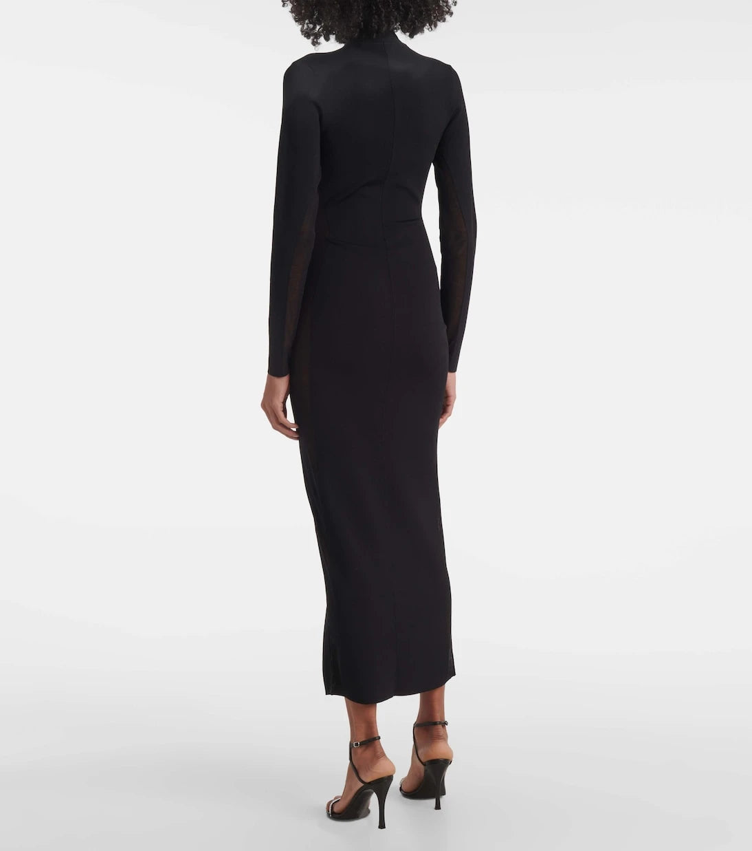 Stella McCartney - Miracle mesh-paneled knitted maxi dress