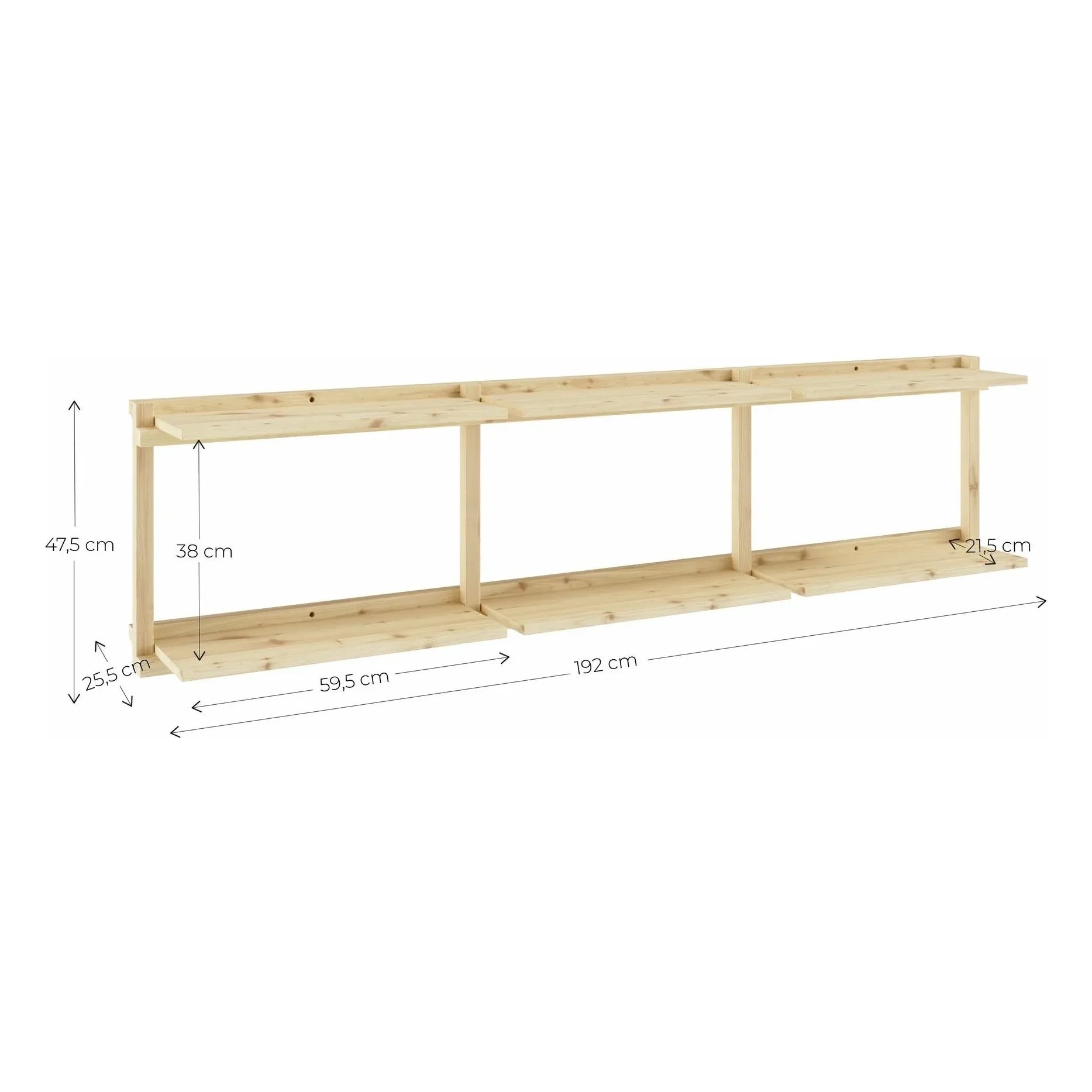 Karup Design - Groove shelves 47.5x192 cm