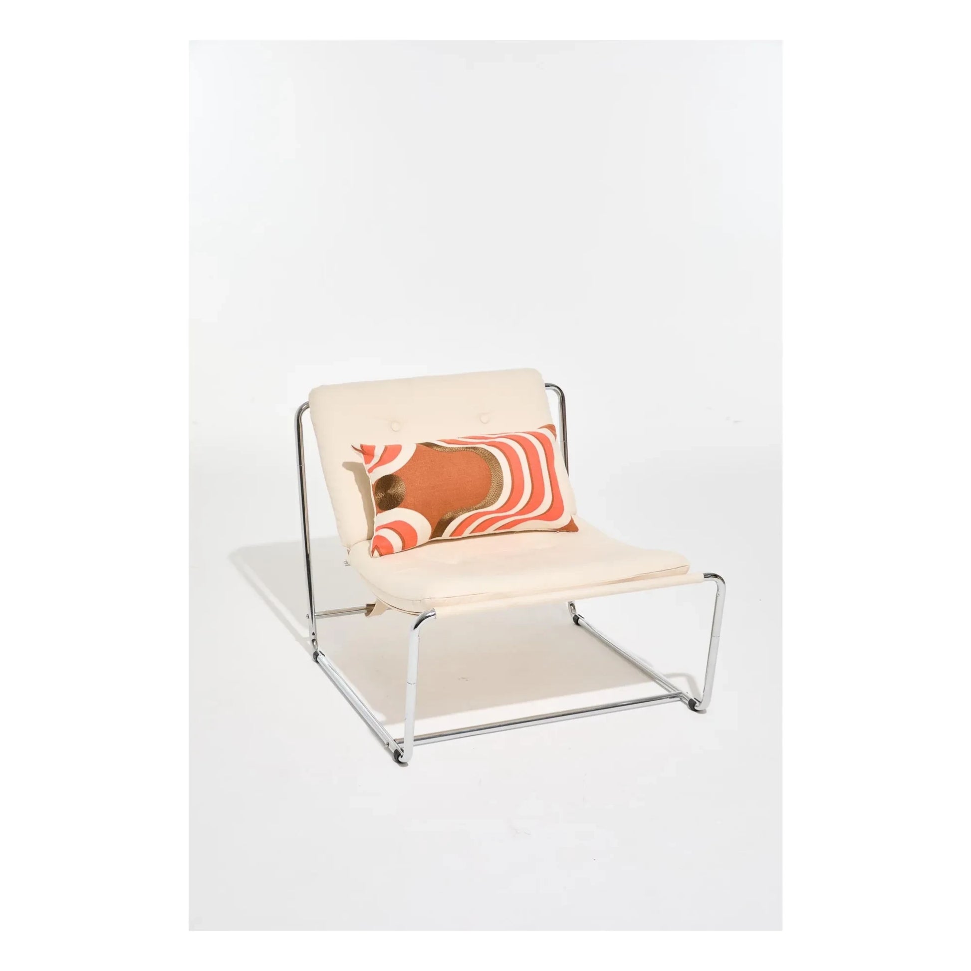 Mapoésie - Nebuleuse embroidered silk cushion cover | Coral